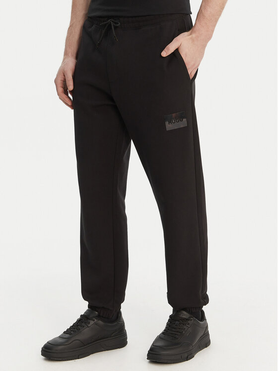 HUGO Spodnie dresowe Daylony 50557453 Czarny Regular Fit
