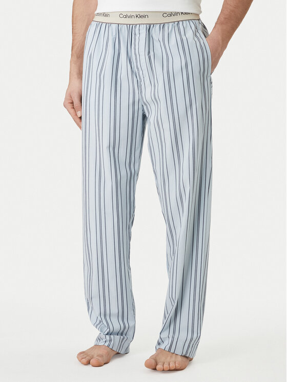 Calvin Klein Underwear Spodnie piżamowe LV00NM2944 Błękitny Regular Fit