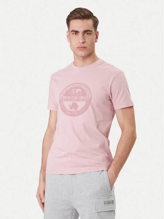 Napapijri T-Shirt S-Mahsa NP0A4FZB Różowy Regular Fit