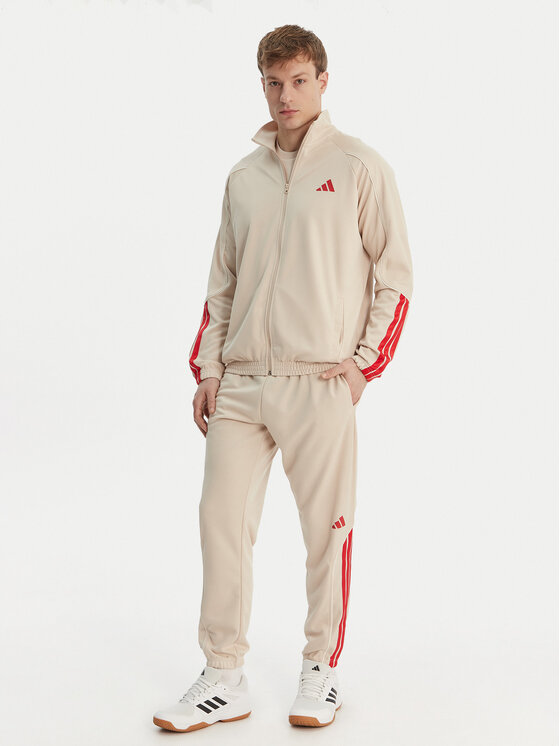 adidas Dres Stadium 3-Stripes KB6198 Beżowy Slim Fit