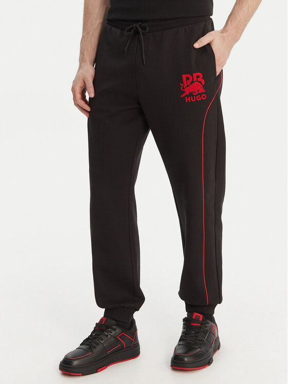 HUGO Spodnie dresowe Dusson_RB 50559707 Czarny Relaxed Fit