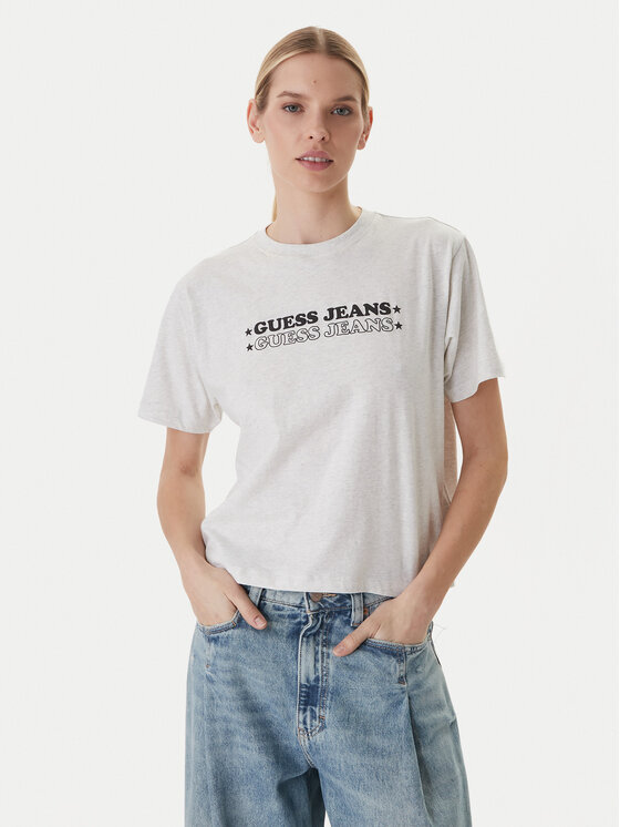 Guess Jeans T-Shirt W6GI04 K8HM0 Szary Regular Fit