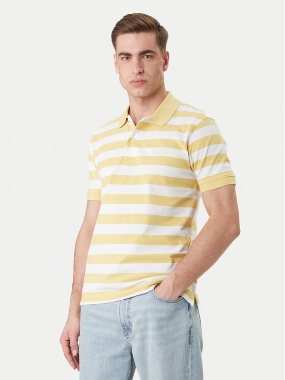 Guess Jeans Polo M6GP00 KCOT1 Żółty Regular Fit