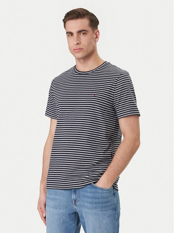 Tommy Hilfiger T-Shirt Ess Seasonal MW0MW40923 Granatowy Regular Fit