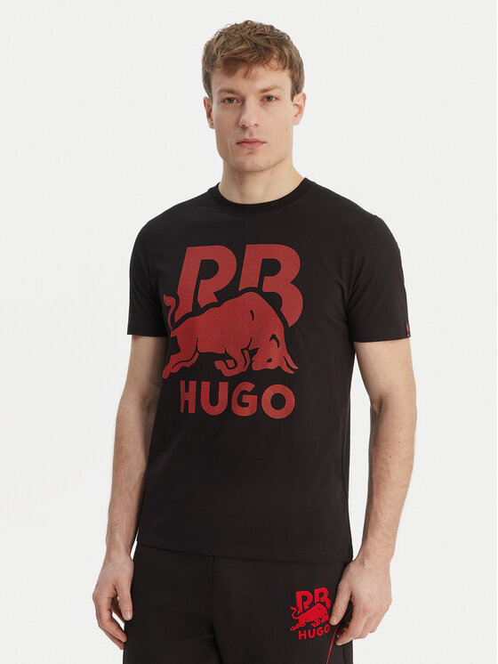 HUGO T-Shirt Dlix_RB 50559696 Czarny Regular Fit