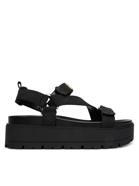 Guess Sandały FLJFTT FAL03 Czarny
