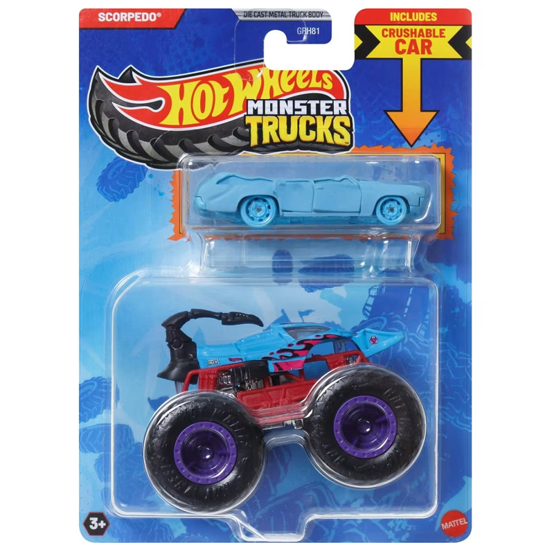 Hot Wheels - Monster Truck Scorpedo + Bonus JCG30 GRH81