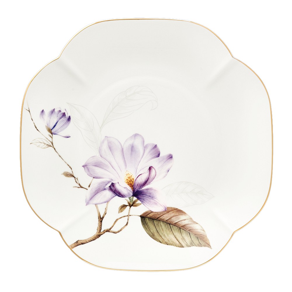 Talerz do ciasta porcelanowy 25 x 25 cm SECRET of SPRING