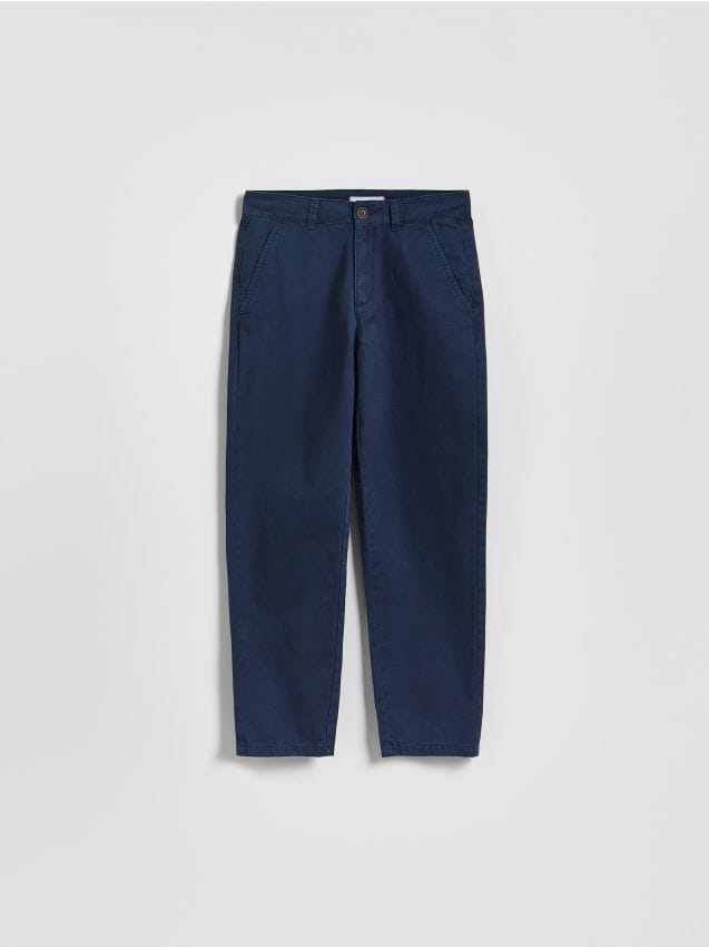Reserved - Bawełniane spodnie chino - granatowy