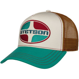 Czapka Trucker Petrol Station by Stetson, biało-zielony, One Size