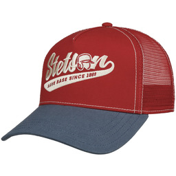 Czapka Trucker Save Base by Stetson, niebiesko-czerwony, One Size
