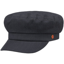 Czapka Żeglarska Seersucker Cotton by Mayser, ciemnoniebieski, One Size
