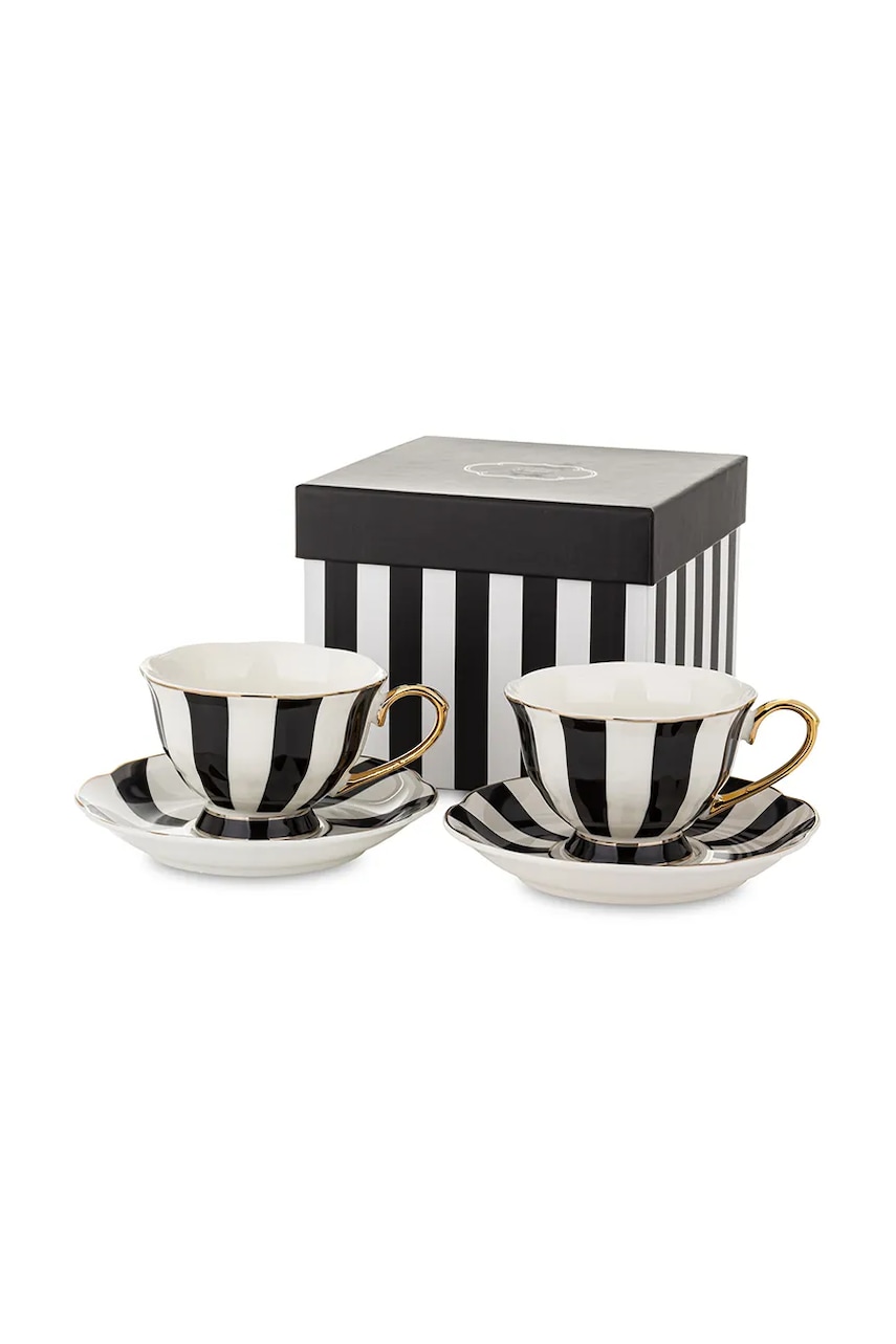 home & lifestyle zestaw filiżanek ze spodkami dla 2 os. 220 ml