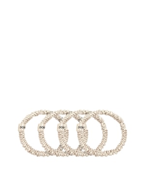 Dore & Rose Scrunchie 1 cm Set Champagne Gumka do włosów 4 szt.