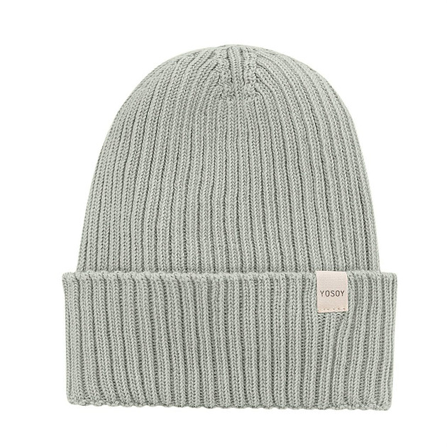 Czapka z wełny merino Szałwia / M