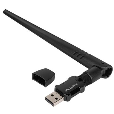 Karta sieciowa LANBERG NC-0900-WIE USB-A Zewnętrzna 2.4 / 5 GHz