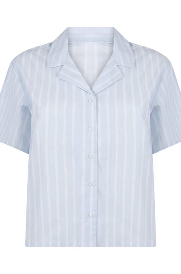 Hunkemöller Bawełniana Kurtka w Paski Niebieski