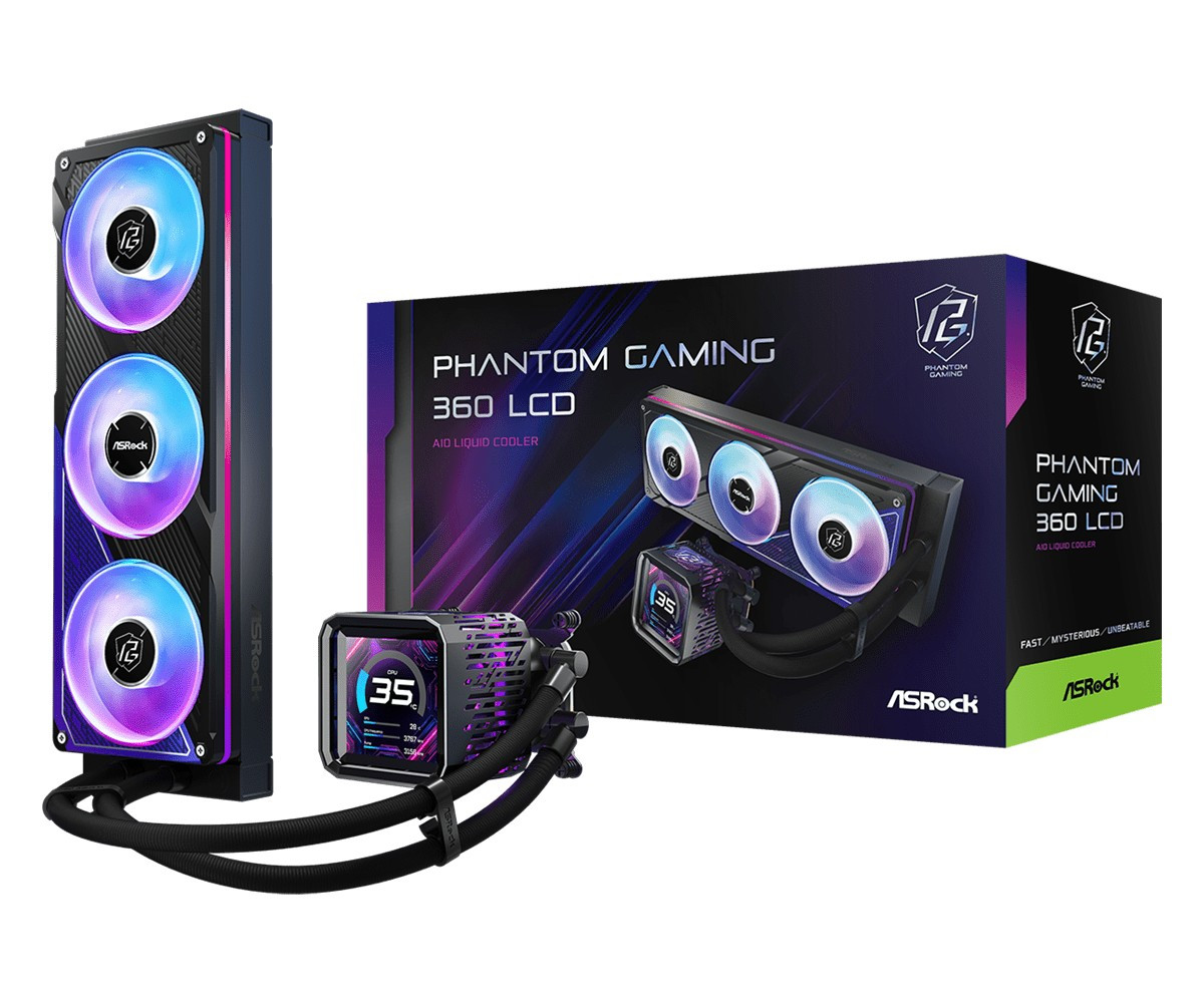 Chłodzenie ASRock Phantom Gaming 360 LCD 90-APGA36-BAAGA5