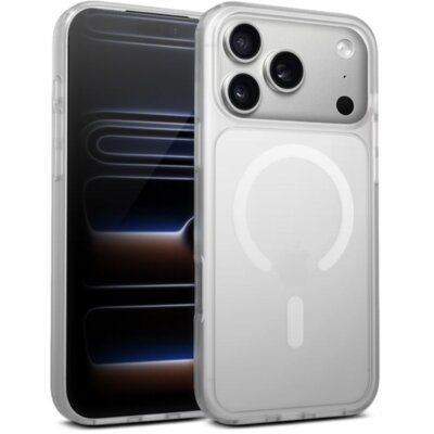 Etui CRONG Hybrid Matte Magnetic MagSafe do Apple iPhone 17 Pro Max Biały