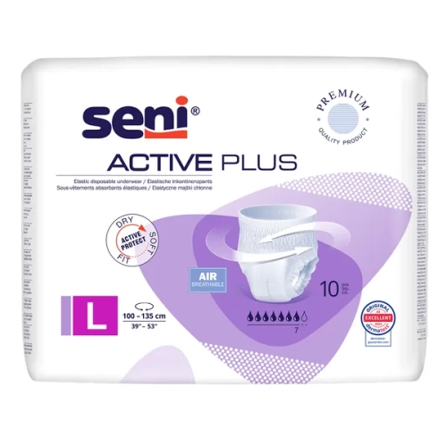 Seni Active Plus- majtki chłonne, rozmiar L (10 sztuk)