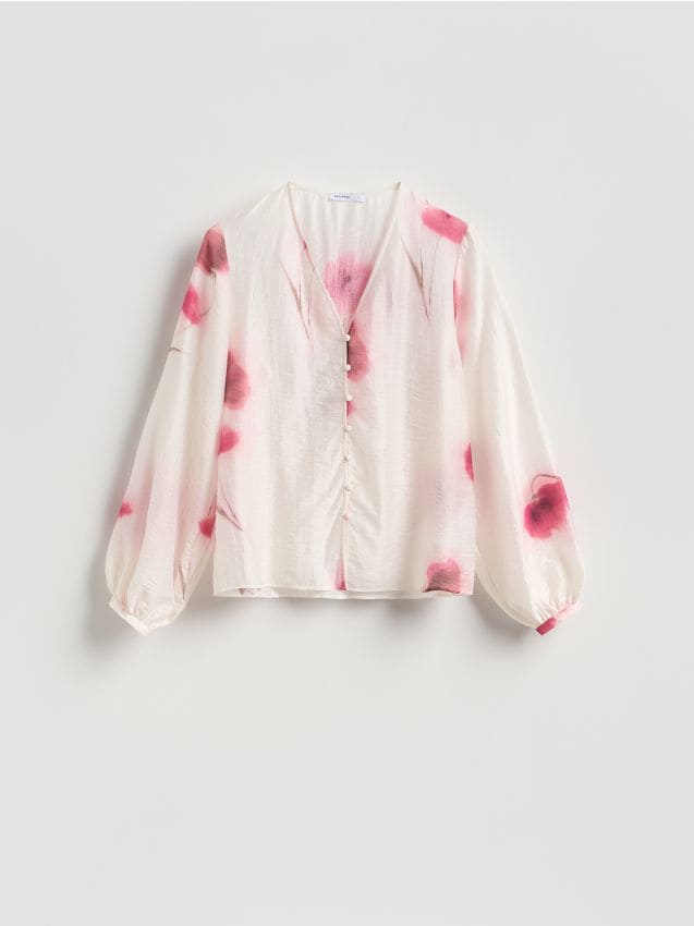 Reserved - Wzorzysta bluzka - wielobarwny