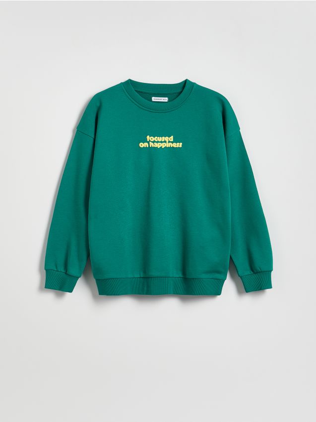 Reserved - Bluza oversize - zielony