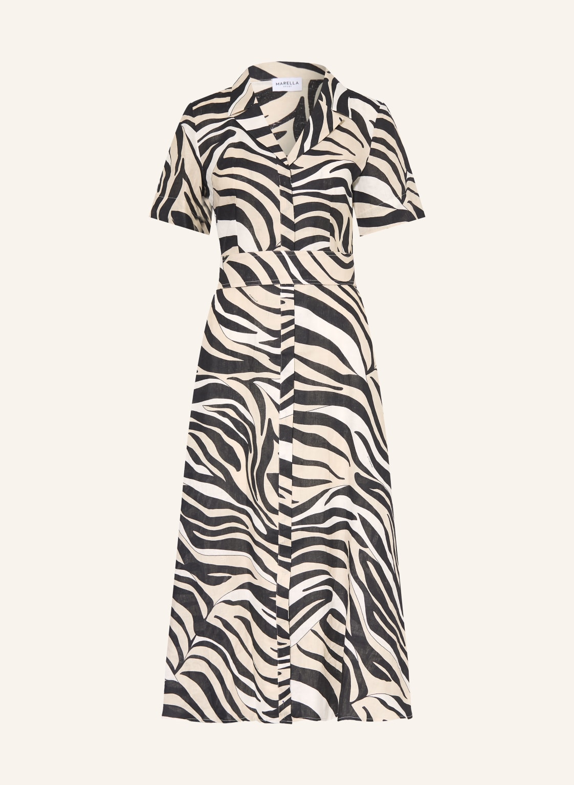 Marella Sukienka Lniana Mlspacche schwarz