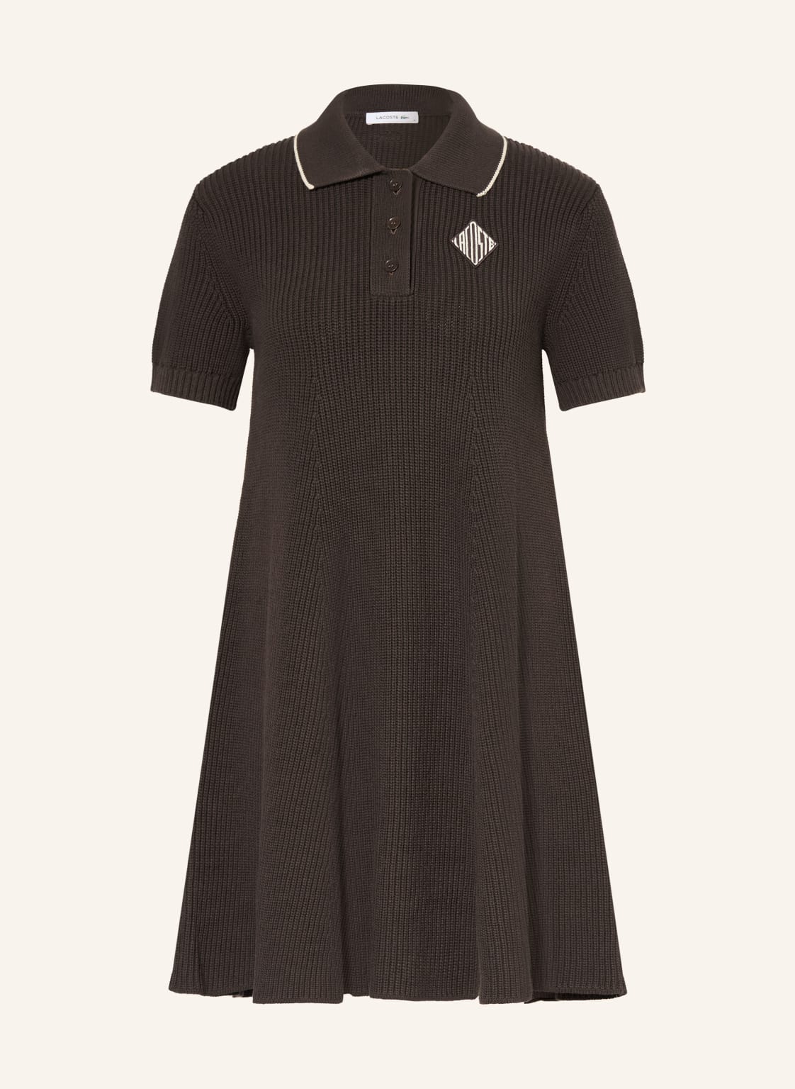 Lacoste Sukienka Z Dzianiny braun