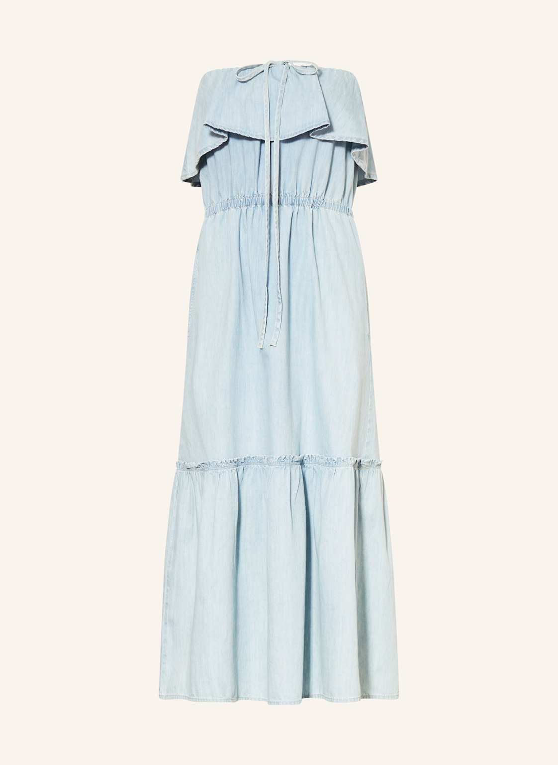 Drykorn Sukienka Z Odkrytymi Ramionami Lumira W Stylu Jeansowym blau