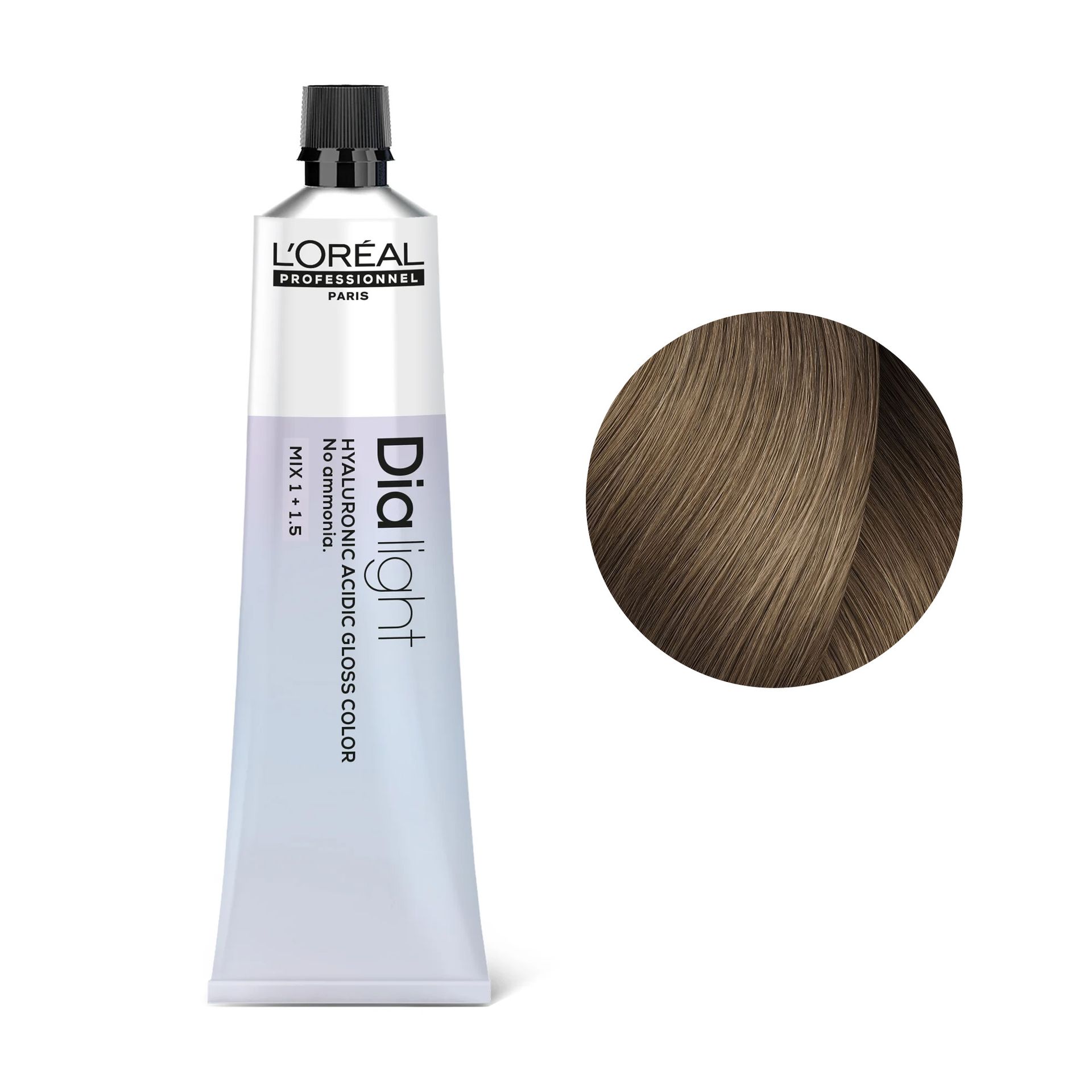 Loreal Dia Light, krem koloryzujący z kompleksem hialuronowym, 8.23, 60ml