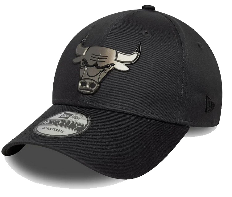 Czapka z daszkiem NEW ERA Chicago Bulls NBA Metallic 9FORTY szara