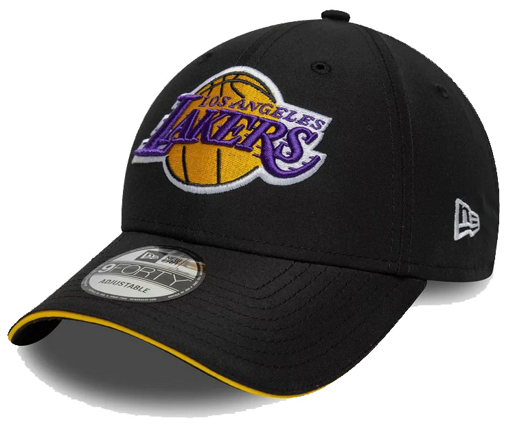 Czapka NEW ERA z daszkiem LA Lakers NBA Microfibre 9FORTY Czarna