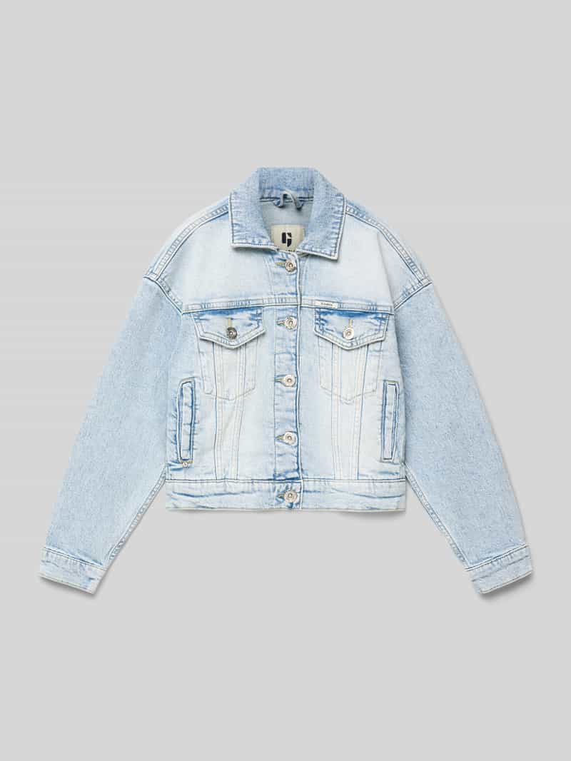 Kurtka dżinsowa o kroju regular fit z kołnierzem typu koszulowego model 'Emira'