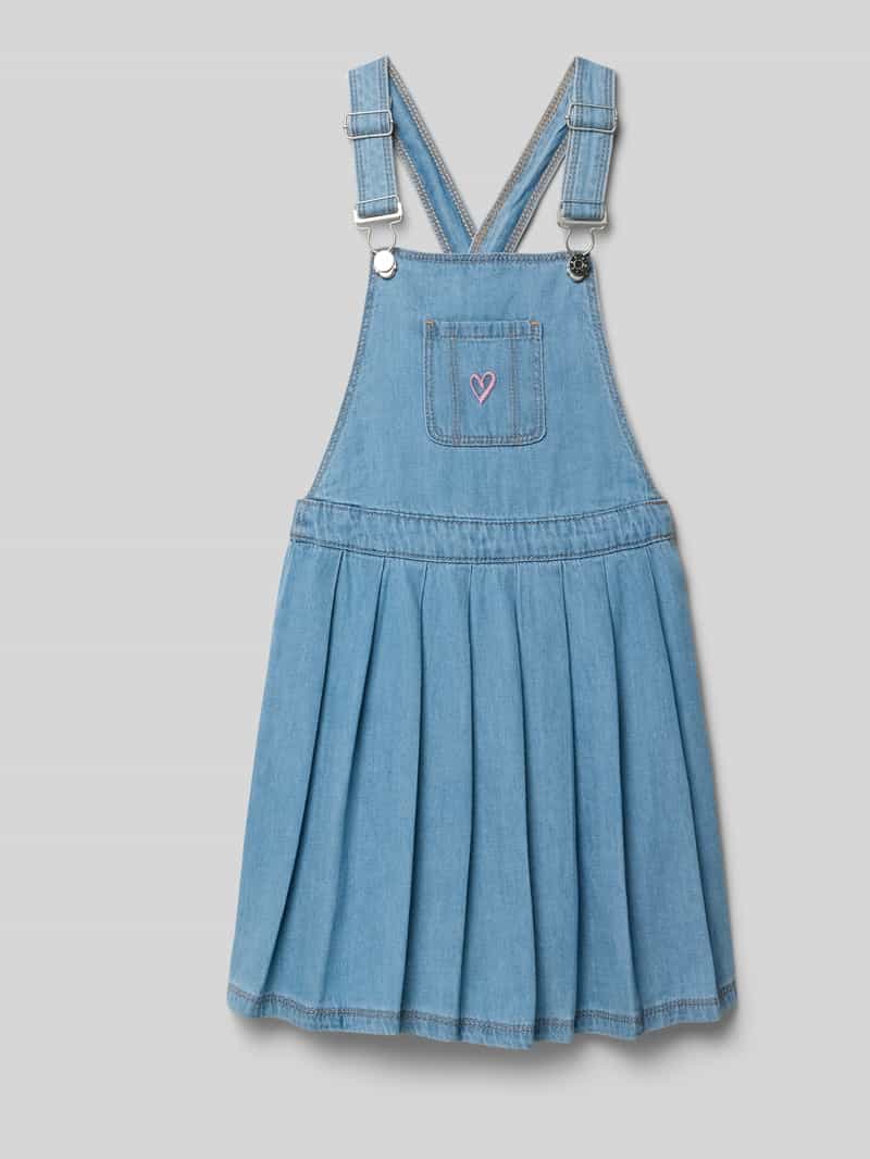 Rozkloszowana sukienka jeansowa z czystej bawełny