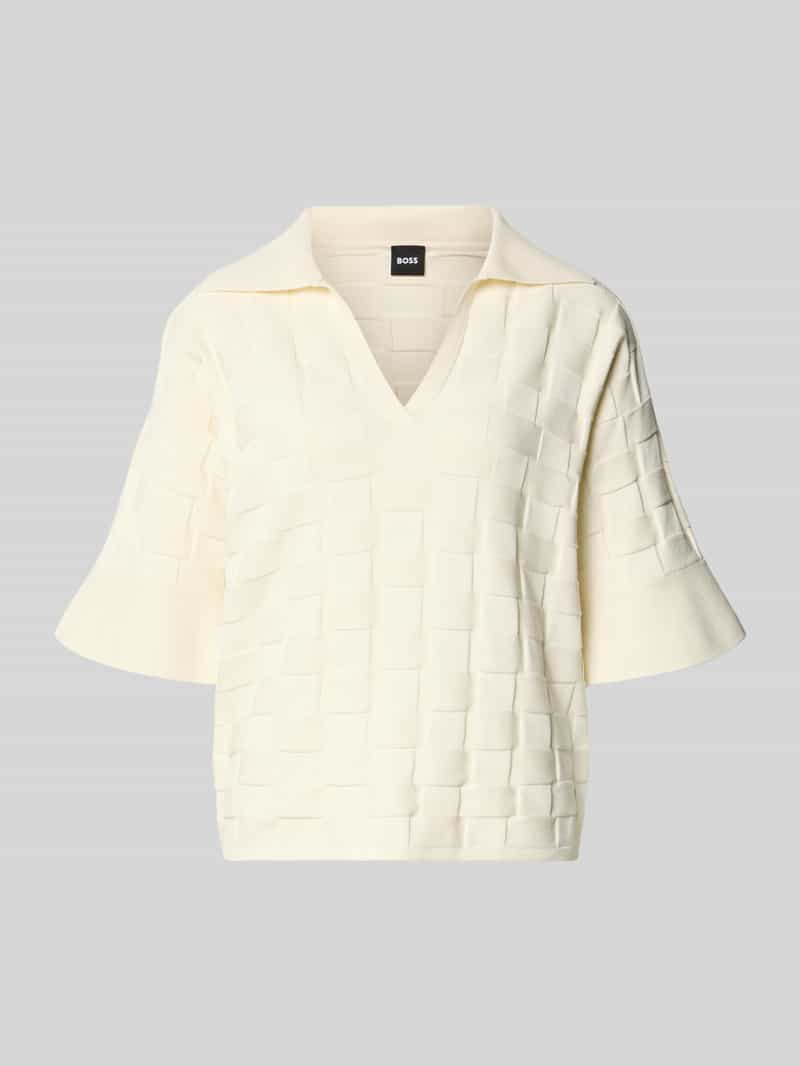 Koszulka polo o kroju regular fit z mieszanki wiskozy model 'Fapavero'