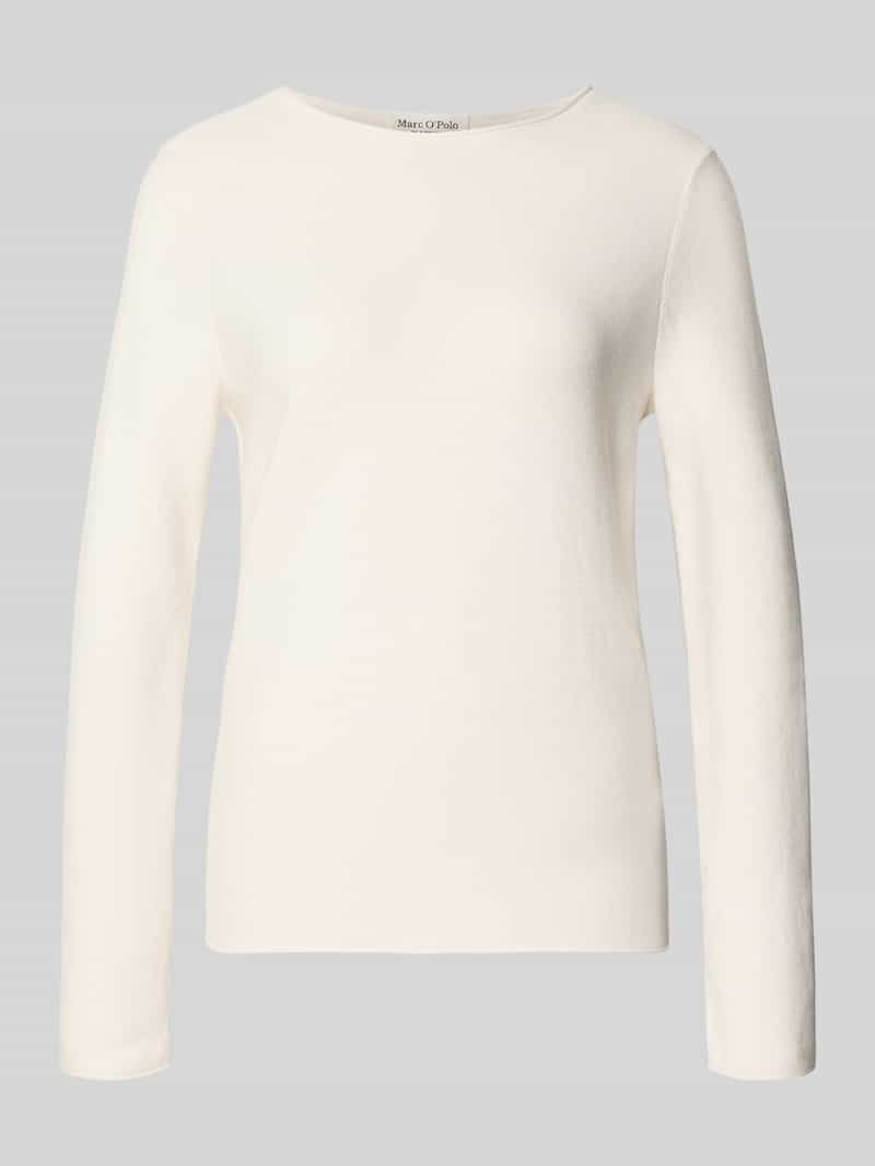 Regular Fit sweter dzianinowy z czystej bawełny