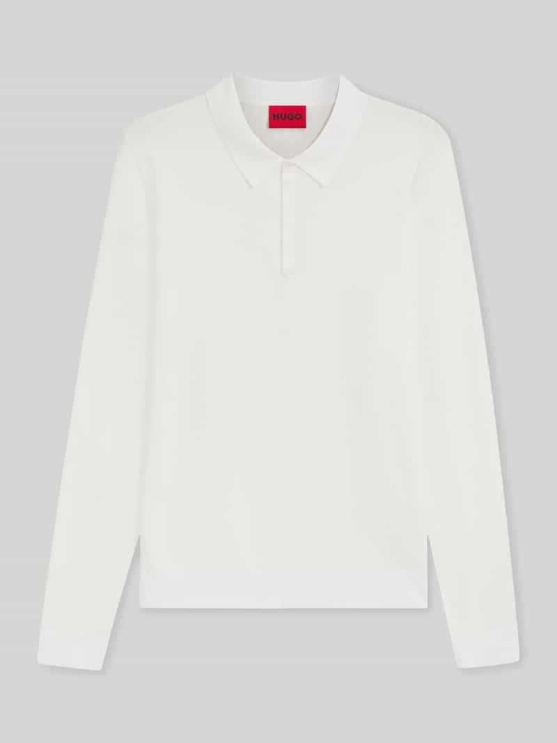 Koszulka polo o kroju slim fit z dzianiny z mieszanki wiskozy model ‘SAN PIPPO-CV’