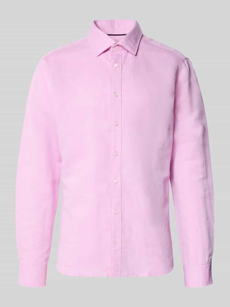 Koszula casualowa z mieszanki lnu o kroju regular fit