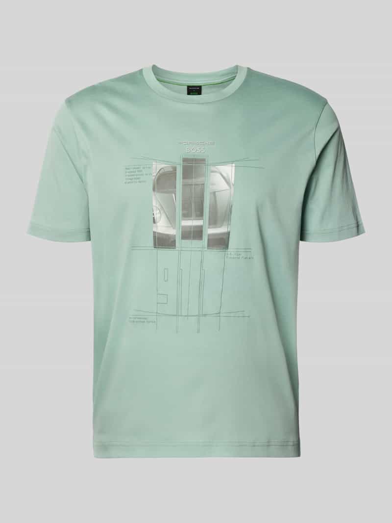 T-shirt z czystej bawełny, krój regular fit, model 'SPIRIT70'