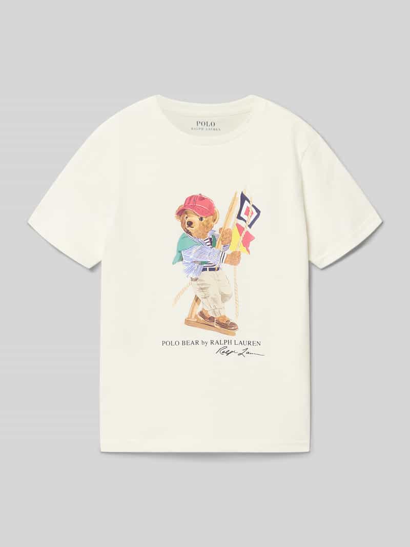 T-shirt o regularnym kroju z czystej bawełny