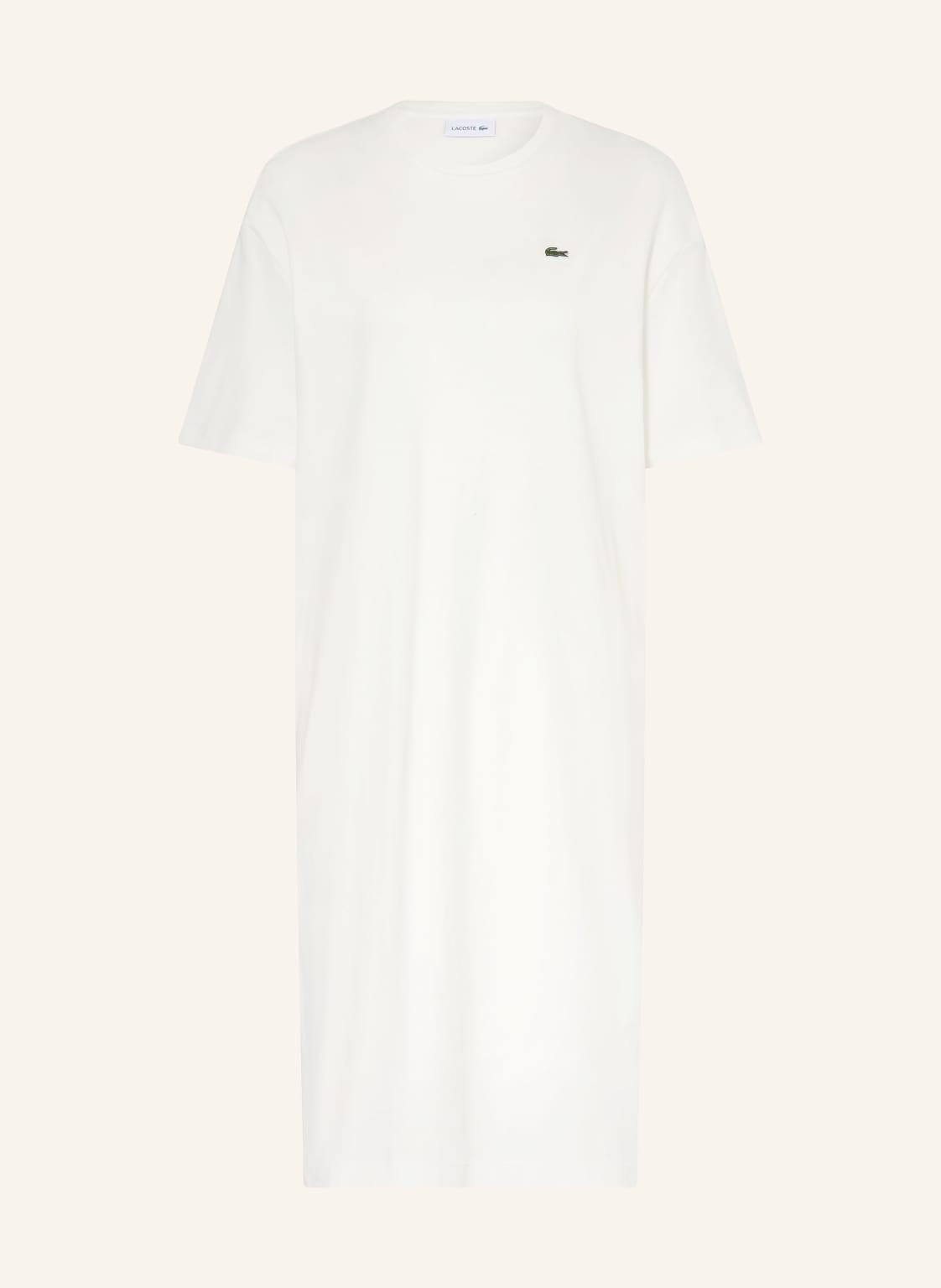 Lacoste Sukienka Z Dżerseju weiss