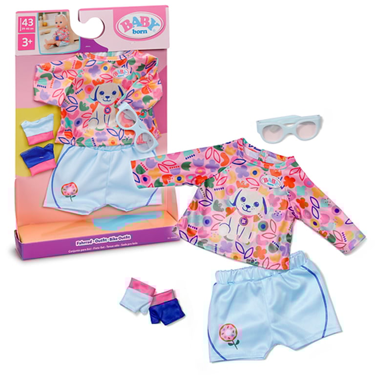 BABY born Bike Outfit 43cm Zestaw ubrań dla lalek