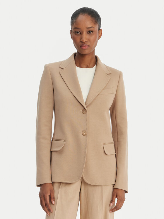 Weekend Max Mara Marynarka Ginnasta 2615911011 Beżowy Slim Fit