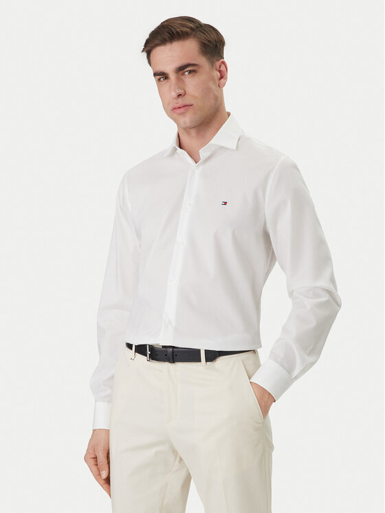 Tommy Hilfiger Koszula MW0MW43122 Biały Regular Fit