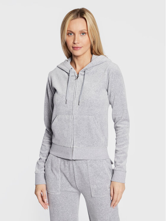 Juicy Couture Bluza Robertson JCAP176 Szary Slim Fit