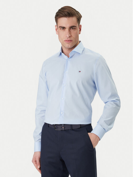 Tommy Hilfiger Koszula MW0MW43122 Błękitny Regular Fit