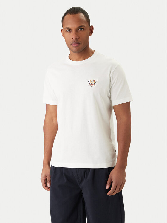 Guess Jeans T-Shirt M6GIB7 K8HM0 Biały Regular Fit