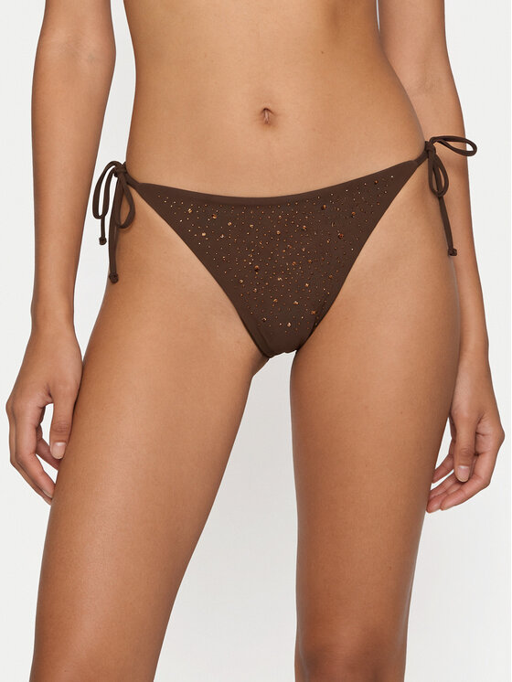 Guess Dół od bikini E6GO21 MC040 Brązowy