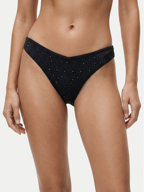 Guess Dół od bikini E6GO22 MC040 Czarny