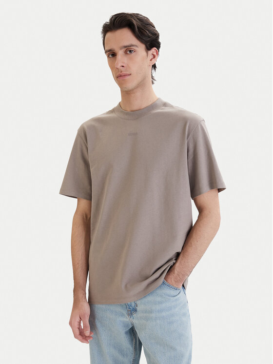 HUGO T-Shirt Dapolino 50488330 Beżowy Relaxed Fit